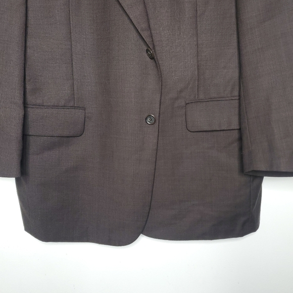 Jos A Bank Blazer Mens 44R Brown 2 Button Sports Coat Suit Jacket Modern Career - Picture 4 of 13